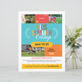 Kinder zomerkamp flyer (Staand voorkant)