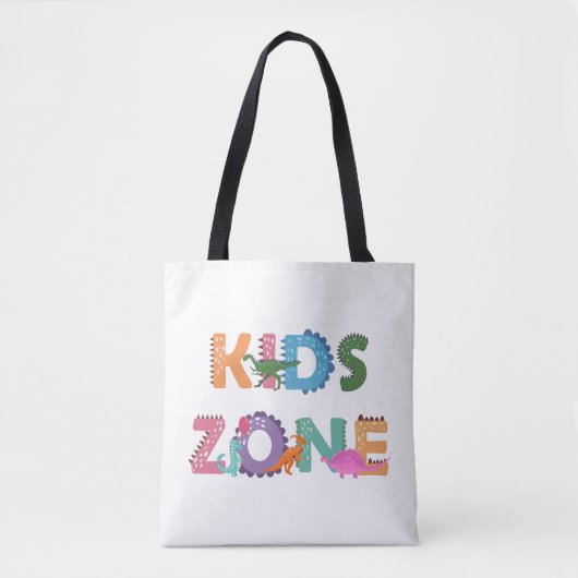 Kinder zone Dinosaurs Draagtas (Voorkant)