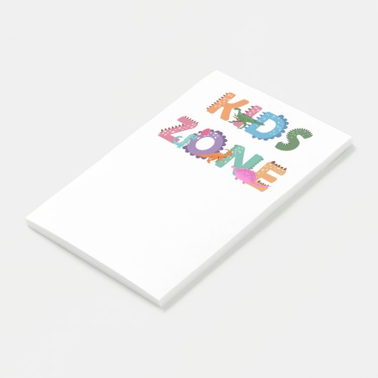 Kinder zone Dinosaurs Post-it® Notes (Schuin)