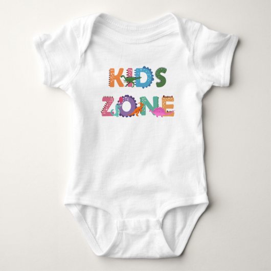 Kinder zone Dinosaurs Romper (Voorkant)