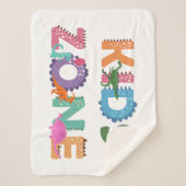 Kinder zone Dinosaurs Sherpa Deken (Voorkant)