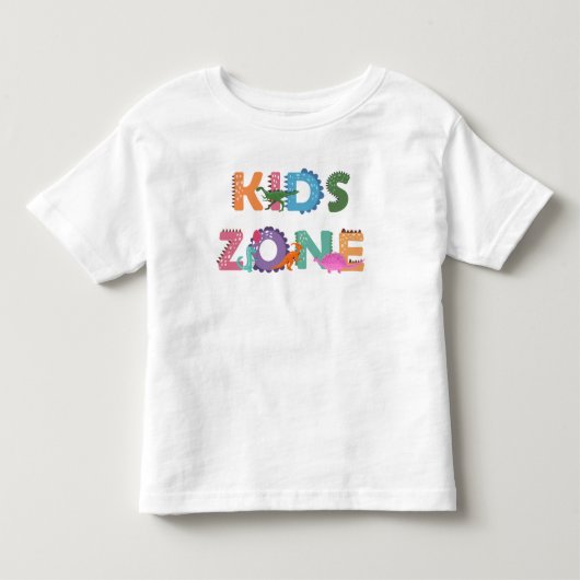 Kinder zone Dinosaurs Shirts (Voorkant)