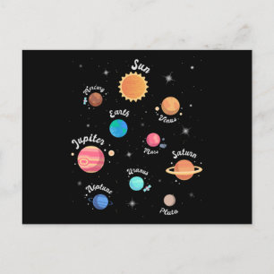 Kinder zonnecentrales kennis buitenruimte briefkaart