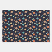 Kinder zonnecentrales Saturn Jupiter Mars Inpakpapier Vel (Voorkant)