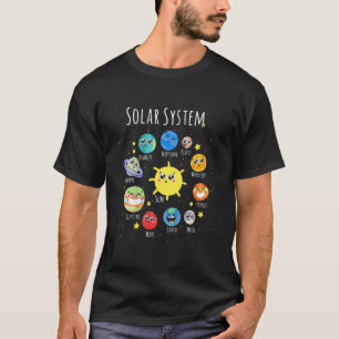 Kinder zonneplaneten systeem wetenschap ruimte peu t-shirt