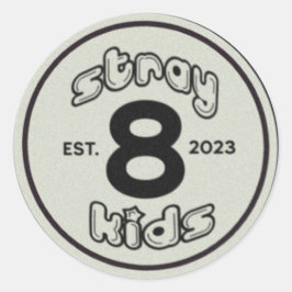 Kinder zwerfdieren [sticker] ronde sticker