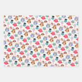 Kinderachtig naadloos patroon met schattige uilen inpakpapier vel (Voorkant 3)