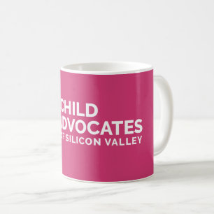 Kinderadvocaat Logo Roze koffie Mok