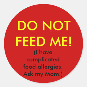 Kinderallergie Veiligheidssticker Ronde Sticker
