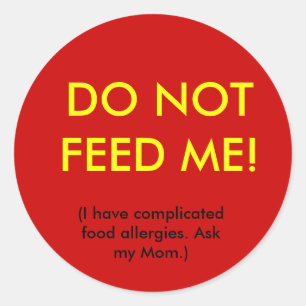 Kinderallergie Veiligheidssticker Ronde Sticker