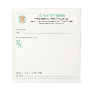 Kinderarts Recept Notitieblok