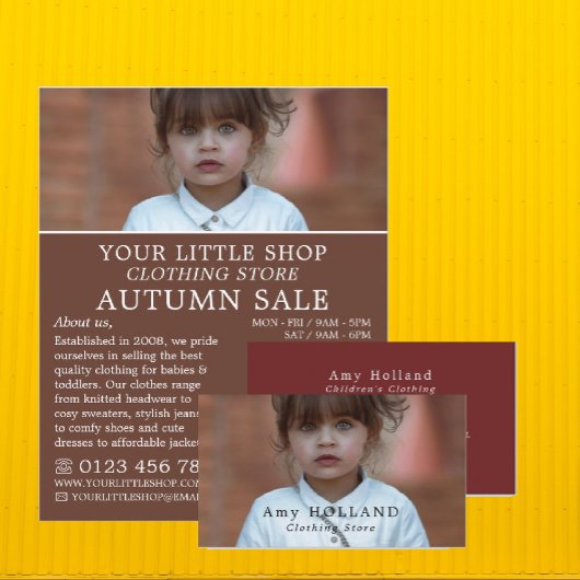 Kinderarts's Clothing Store Advert Flyer