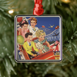  kinderballonnen Dog Roller Onderzetter Ride Metalen Ornament