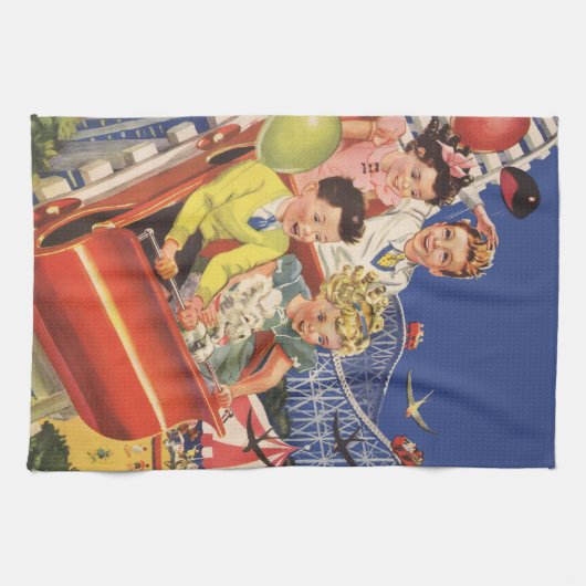 kinderballonnen Dog Roller Onderzetter Ride Theedoek (Horizontaal)