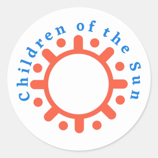 KINDERBEDJE RONDE STICKER (Voorkant)