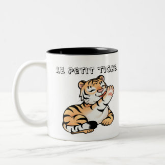 Kinderbeker met Adorable Kawaii Tijger Tweekleurige Koffiemok