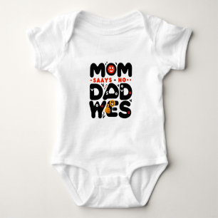 Kinderbody met een grappige inscriptie romper