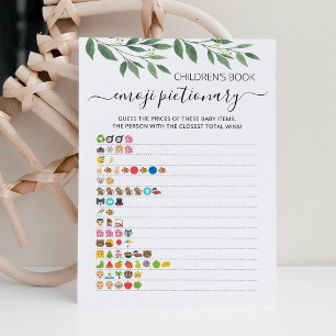 Kinderboek Emoji Pictionary Game Kaart