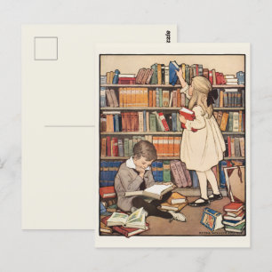 Kinderboekenweek door Jessie Willcox Smith Briefkaart