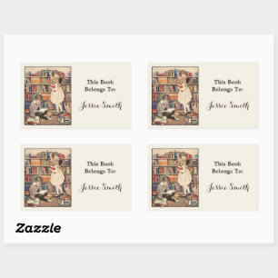 Kinderboekenweek door Jessie Willcox Smith Rechthoekige Sticker
