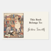 Kinderboekenweek van Jessie Willcox Smith Rechthoekige Sticker (Voorkant)