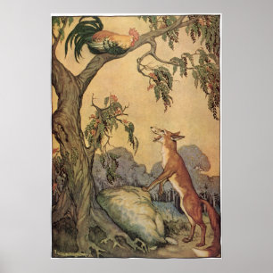  kinderboekje, Aesop's fables Poster