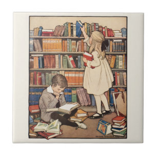 Kinderboekweek door Jessie Willcox Smith Tegeltje