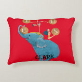Kindercircusthema Nursery Accent Kussen (Voorkant)