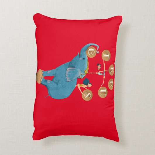 Kindercircusthema Nursery Accent Kussen (Achterkant (Verticaal))