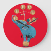 Kindercircusthema Nursery Grote Klok (Voorkant)