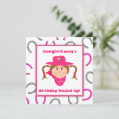 Kindercowgirl Kaart (Staand voorkant)