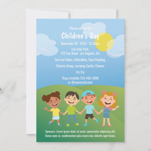 Kinderdag Kaart (Voorkant)