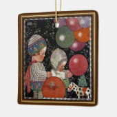  Kinderdagfeest, ballonnen en speelgoed Keramisch Ornament (Links)