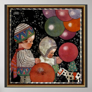 Kinderdagfeest, ballonnen en speelgoed Poster