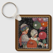  Kinderdagfeest, ballonnen en speelgoed Sleutelhanger (Voorkant)