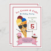 Kinderdagfeest Fun Cute Kaart (Voorkant / Achterkant)