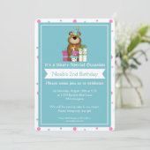 Kinderdagfeest Teddy Bear d1 Kaart (Staand voorkant)