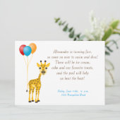 Kinderdaguitnodiging Kaart (Staand voorkant)