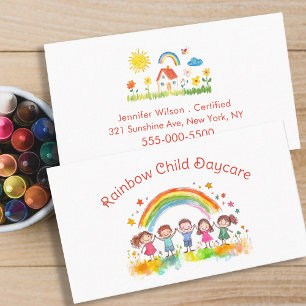 Kinderdagverblijf Kinderopvang Rainbow Visitekaartje