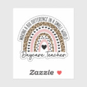 Kinderdagverblijf Leraar Regenboog, Kinderopvang,  Sticker (Vel)