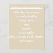 kinderdagverblijven flyer (Voorkant)