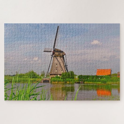 Kinderdijk Historic Windmills Holland Legpuzzel (Horizontaal)
