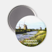 KINDERDIJK NEDERLAND MAGNEET (Voorkant / Achterkant)