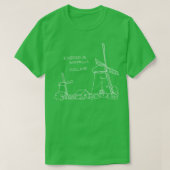 Kinderdijk Windmolens Holland 2 T-shirt (Design voorkant)