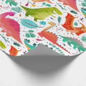 Kinderdinosaurussen Cadeaupapier (Hoek)