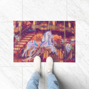 kinderdroom - oud paard carrousel deurmat