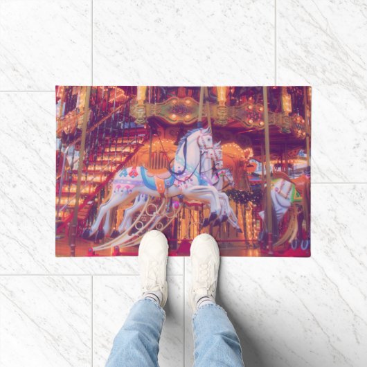 kinderdroom - oud paard carrousel deurmat (Binnen)