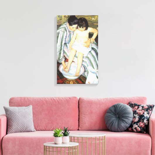 Kindereed van Mary Cassatt  Impressionisme Canvas Afdruk (Insitu (Woonkamer))