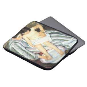 Kindereed van Mary Cassatt Impressionisme Laptop Sleeve
