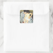 Kindereed van Mary Cassatt  Impressionisme Vierkante Sticker (Tas)